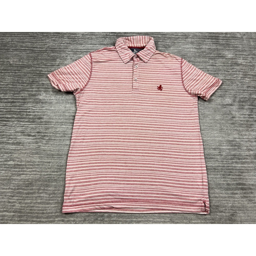 Rugby Shirt Mens Medium Pink Short‎ Sleeve Cotton Blend Polo